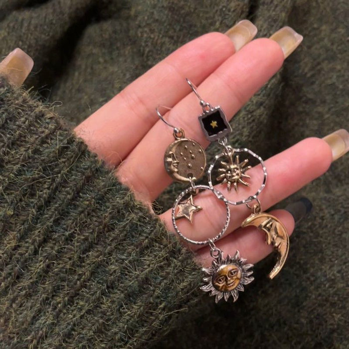 Wholesale Sunflower earrings  retro high-end earrings