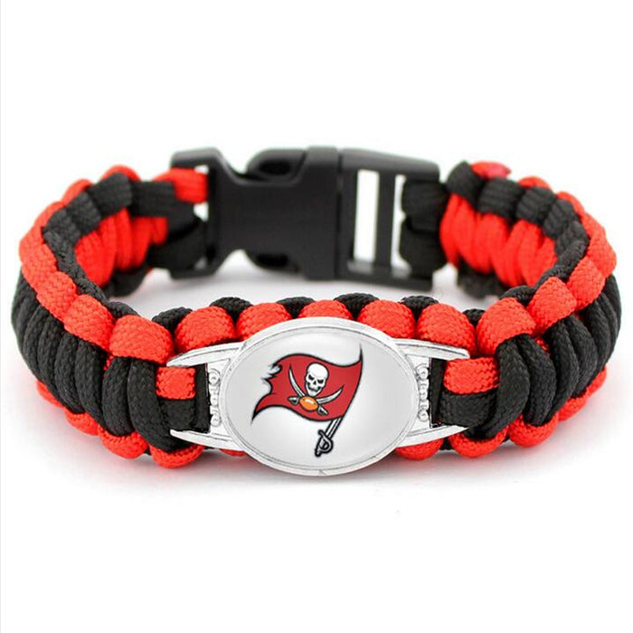 Wholesale Football  Alloy Buckle Woven Bracelet