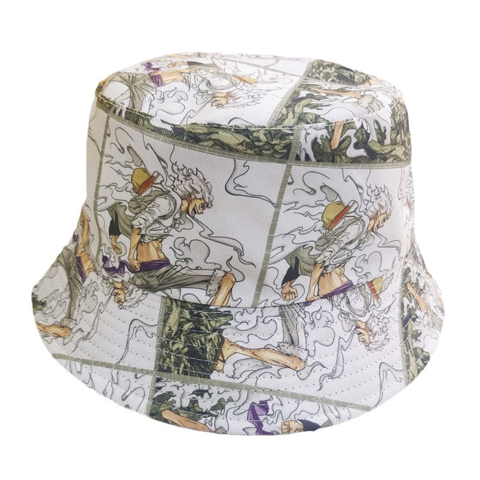 Wholesale Cartoon Print Cotton Bucket Hat JDC-FH-BoD017