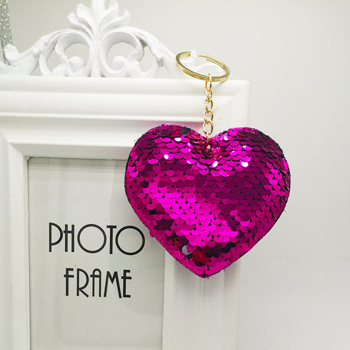 Wholesale Peach Heart Keychain Pendant Car Luggage Accessories