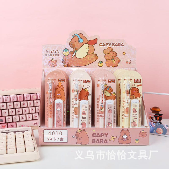 Wholesale Capybara Automatic Pencil with Refill Press Pencil suit Cartoon Activity Pencil Stationery