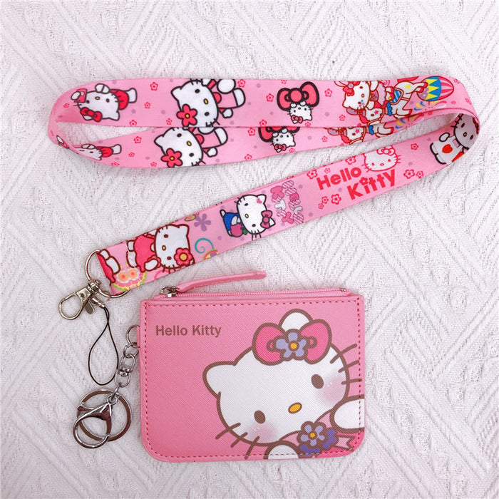 Wholesale PU Coin Holder, Work Badge Holder, Lanyard, Keychain JDC-KC-YaLL012