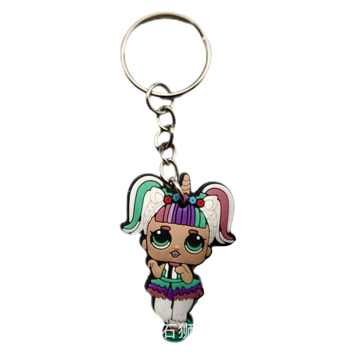 Wholesale 10 pcs Cute Girl Series Key Chain Pendants