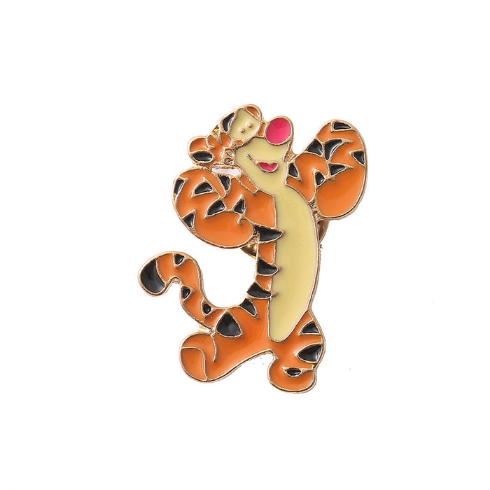 Wholesale Electroplated Metal Cartoon Brooch Pin Fashion Accessory For Bags Clothing Gift