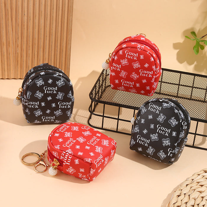 Wholesale PU Small School Bag Coin Purse JDC-WT-YouTu012