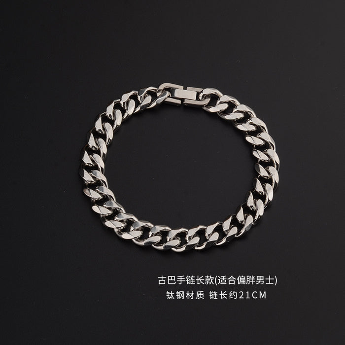 Wholesale Bracelet titanium steel simple bracelet boys and girls chain