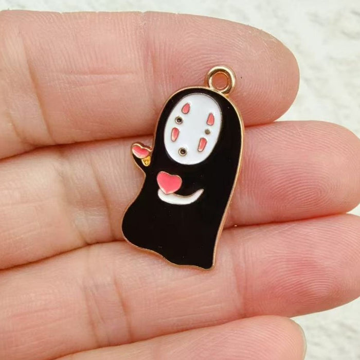 Wholesale 10pcs Anime Alloy Oil Drip DIY Pendant Decoration Ornament