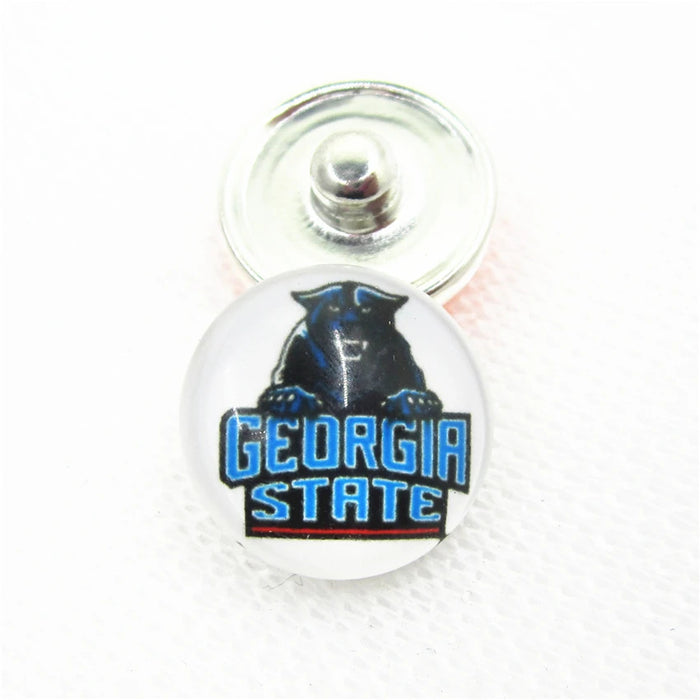 Wholesale  18mm snap button University League team logo