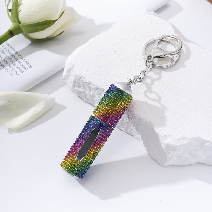 Wholesale Diamond 5ml Perfume Bottle Keychain JDC-KC-ZY021