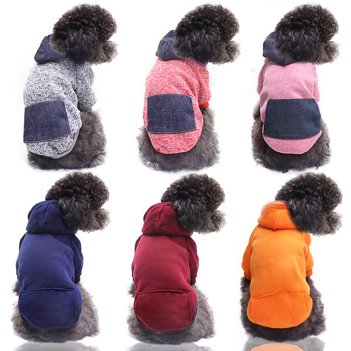 Wholesale Cat Two-Legged Sweatshirt Pocket Dog Clothes Sports Style Dog and Cat Pet Clothes Supplies Clothing