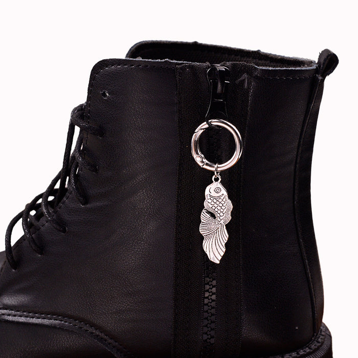 Wholesale Colorful unique geometric pendant shoe buckles Keychains