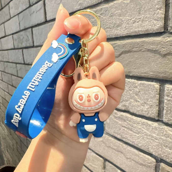 Wholesale  Cute Plush Keychain Three-Dimensional Doll School Bag Pendant Car Key Chain