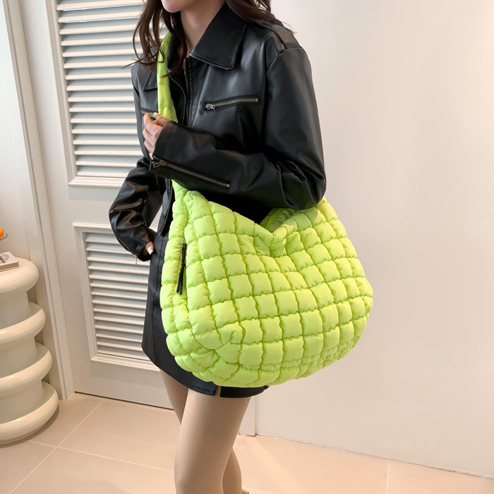 Wholesale Plaid Pleated Cloud Shoulder Crossbody Small Square Bag JDC-SD-Runj007