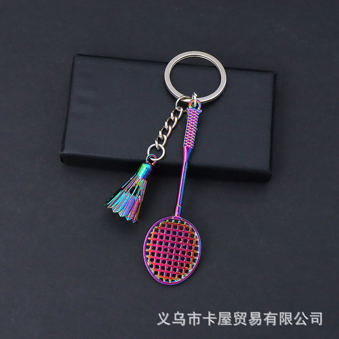 Wholesale Simulated Badminton Keychain Pendant Sports Souvenir Bag Pendant