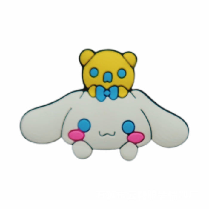 Wholesale 100 Pcs Shoe Flower Shoe Buckle Hole Shoe Accessories PVC Soft Glue Jewelry