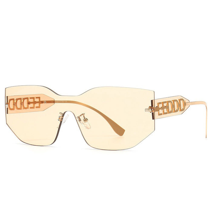 Wholesale Frameless PC Women's Sunglasses JDC-SG-YingBang006