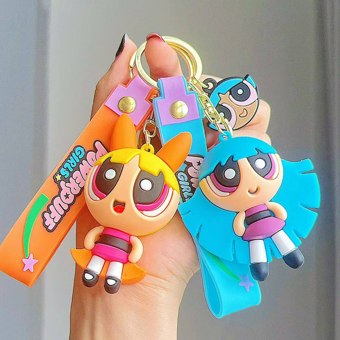Wholesale Cute Cartoon Character Creative Silicone Keychains