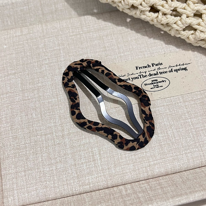 Wholesale Leopard Print BB Clip Bangs Clip Side Clip Broken Hairpin Hairpin Hairpin