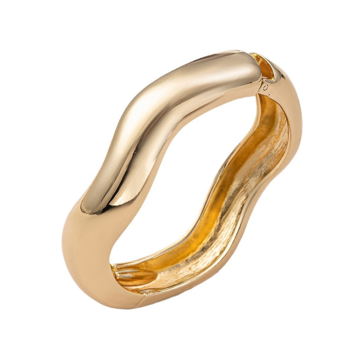 Wholesale New style jewelry: simple circle opening bracelet, irregular metal wind bracelet jewelry