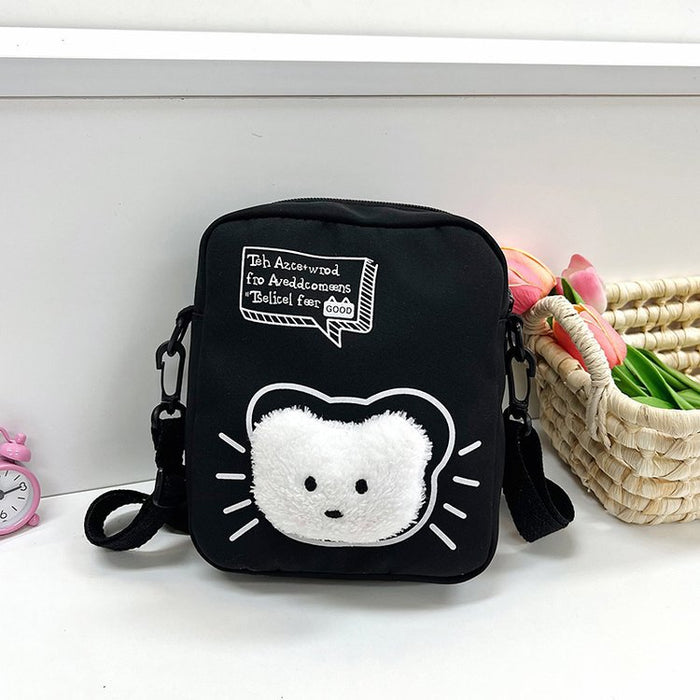 Wholesale Small square bag, nylon cloth bag, fashionable single shoulder crossbody bag, storage bag