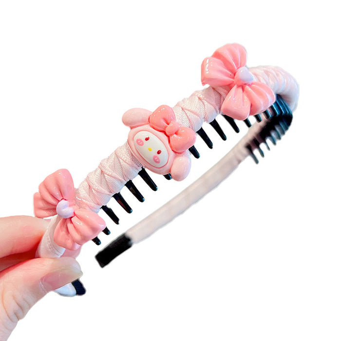 Wholesale Children' s Fringe Hair Artifact Headband Little Girl' s Headwear Cartoon Hair Hoop Baby' s Hair Girl' s Hair Accessories Non-Slip