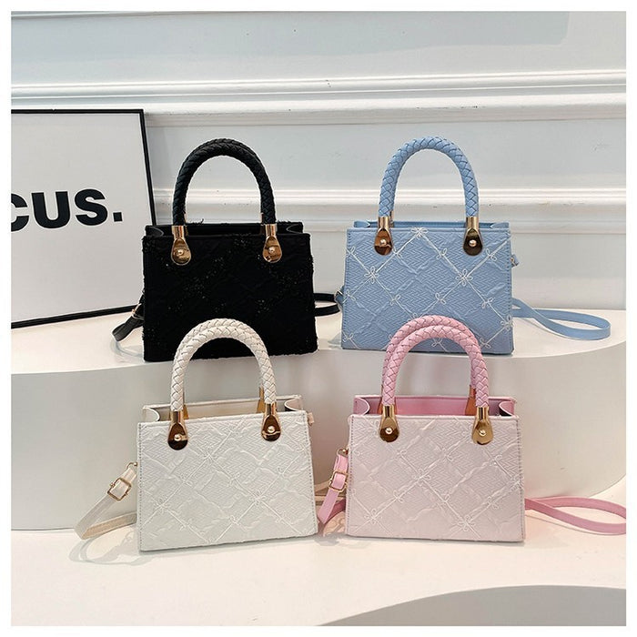 Wholesale Stylish textured handbag,  small square shoulder bag