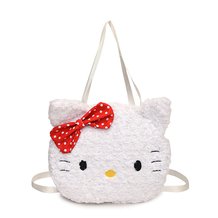 Wholesale Tote backpack cartoon travel large capacity plush bag for women