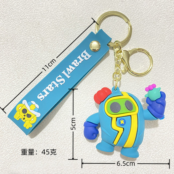 Wholesale Cute PVC cartoon character keychains