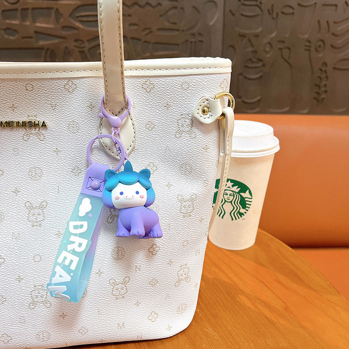 Wholesale Gradient Unicorn Keychain