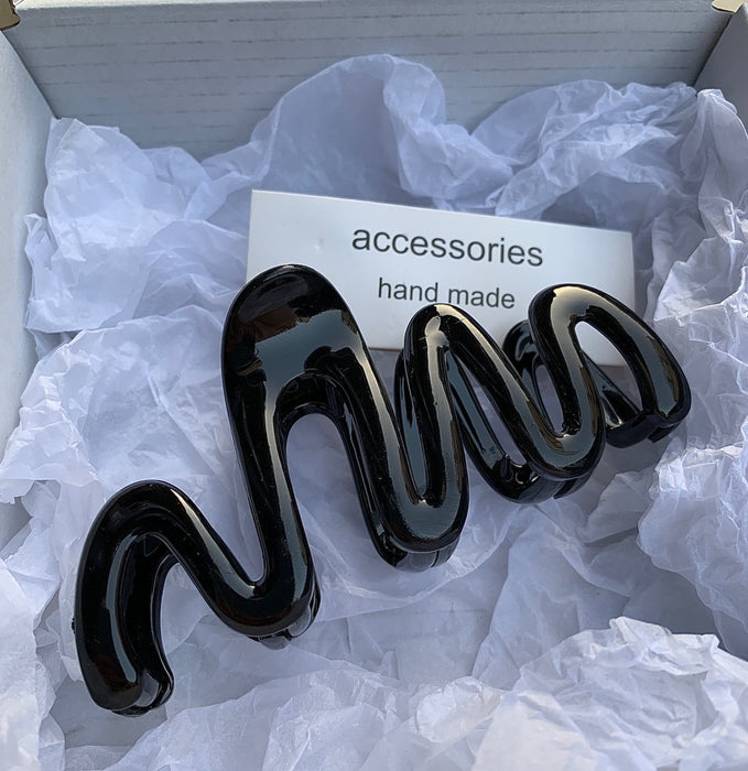 Wholesale Small niche design wave grip clip, back of head hair grip, disc hair clip, shark