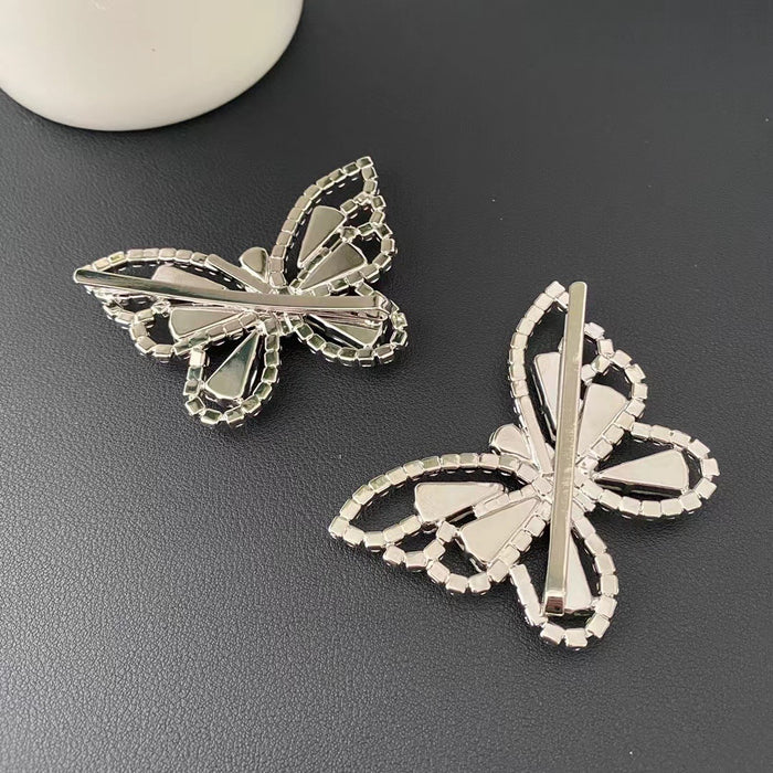 Wholesale Hair Clips Copper Crystal Butterfly Elegant (F) JDC-HC-ZHSS003