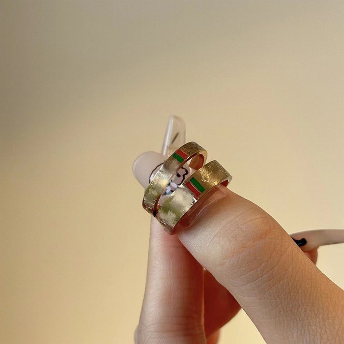 Wholesale Titanium steel pair ring rose gold ring versatile