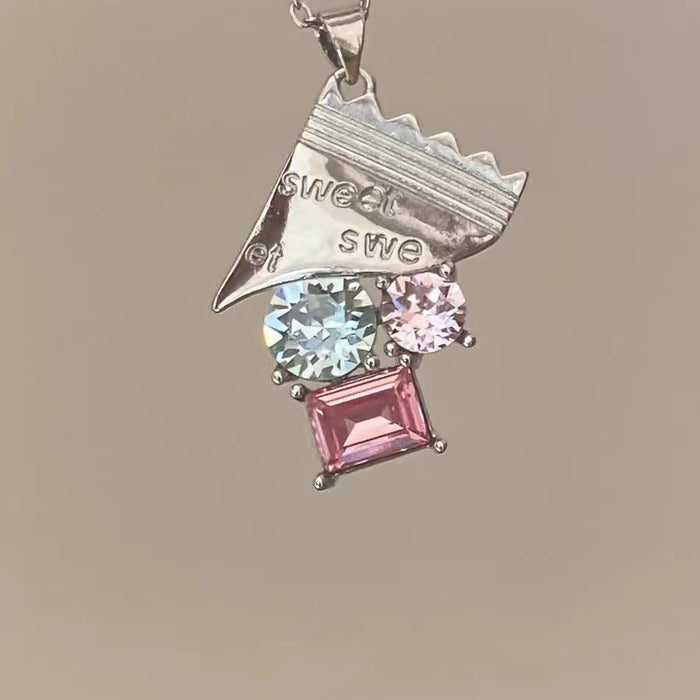 Wholesale Candy tassel necklace, candy necklace, fashionable and versatile pendant necklace