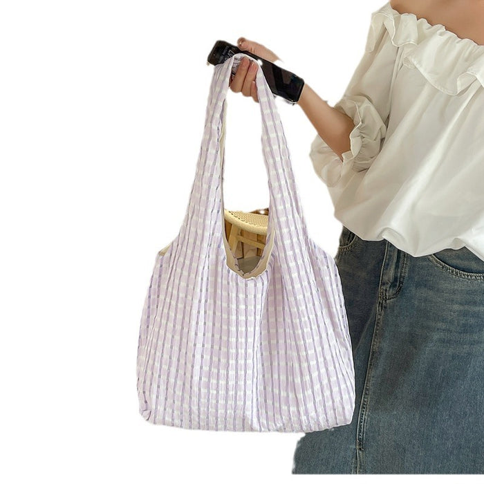 Wholesale Hollow grid vest bag, premium canvas bag, shoulder bag, tote bag