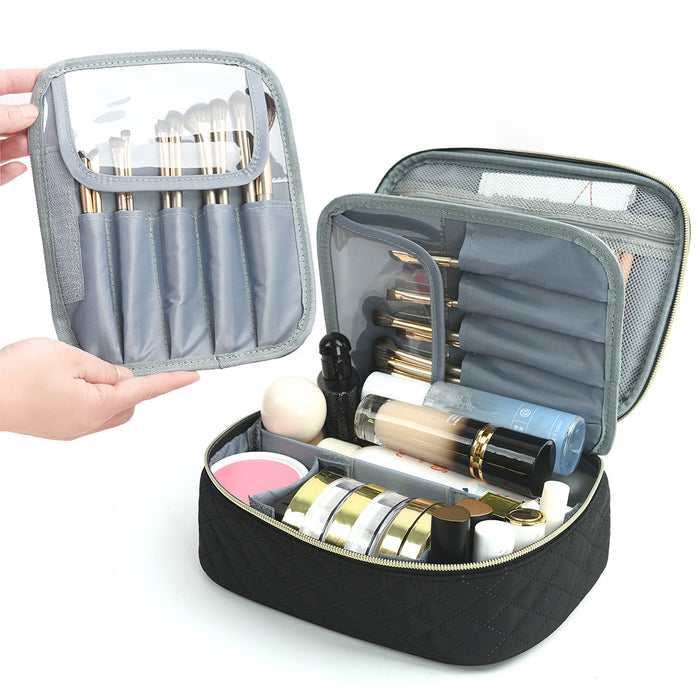 Wholesale New makeup bag can be easily disassembled, portable makeup storage bag, fashionable, large capacity, high-end makeup bag