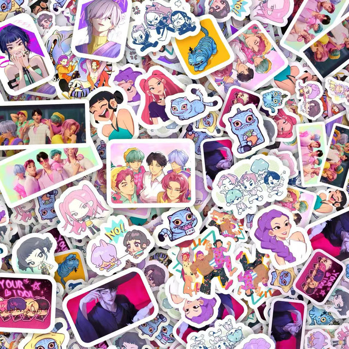 Wholesale 100pcs Cartoon animated character graffiti sticker decoration