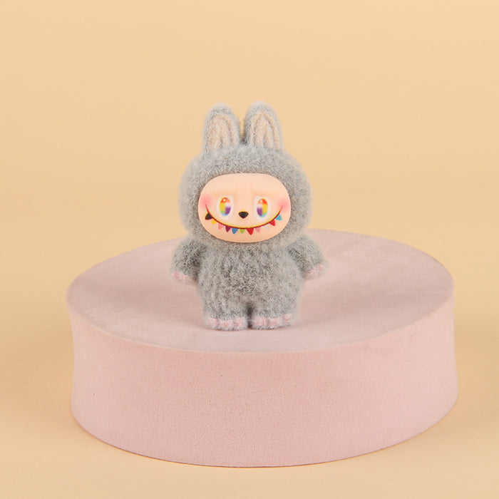 Wholesale Creative Resin Flocked Keychain