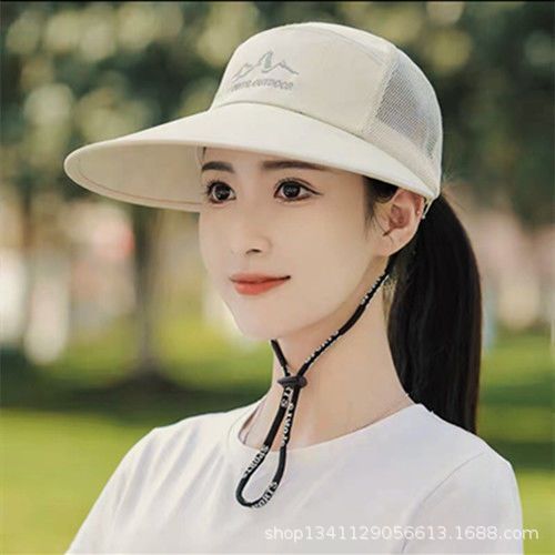 Wholesale Sunshade duckbill cap, outdoor cycling cap, men's casual breathable sun protection fishing sun baseball cap