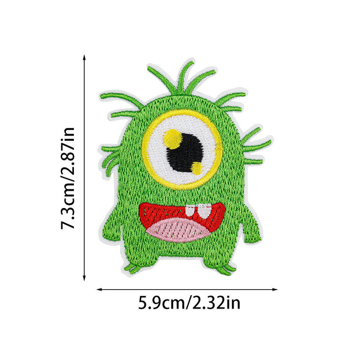 Wholesale Small Monster Embroidered Cloth DIY Patches