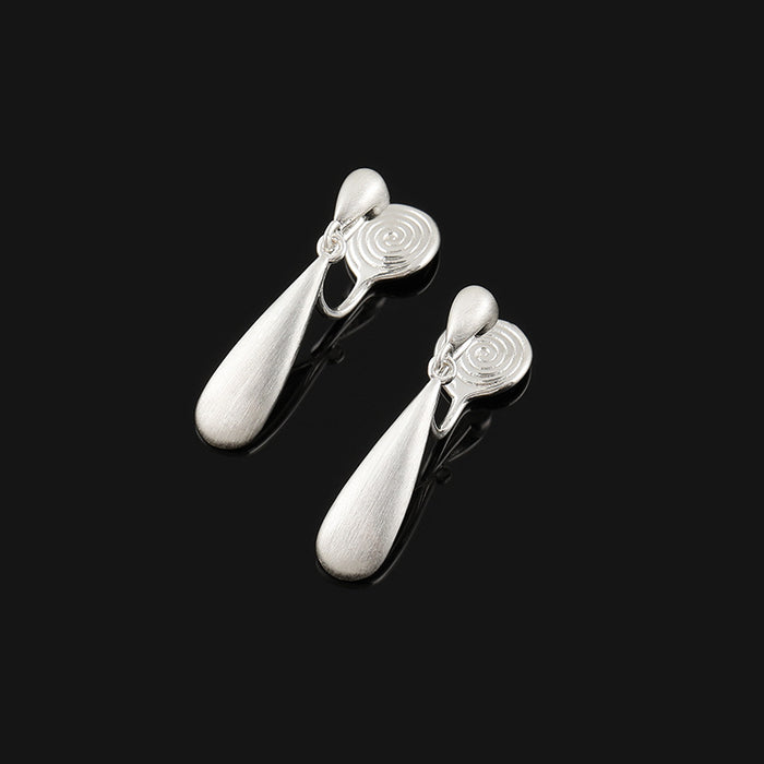 Wholesale silver Drop Earrings Integrated Incense Plate Ear Clip Without Ear Holes