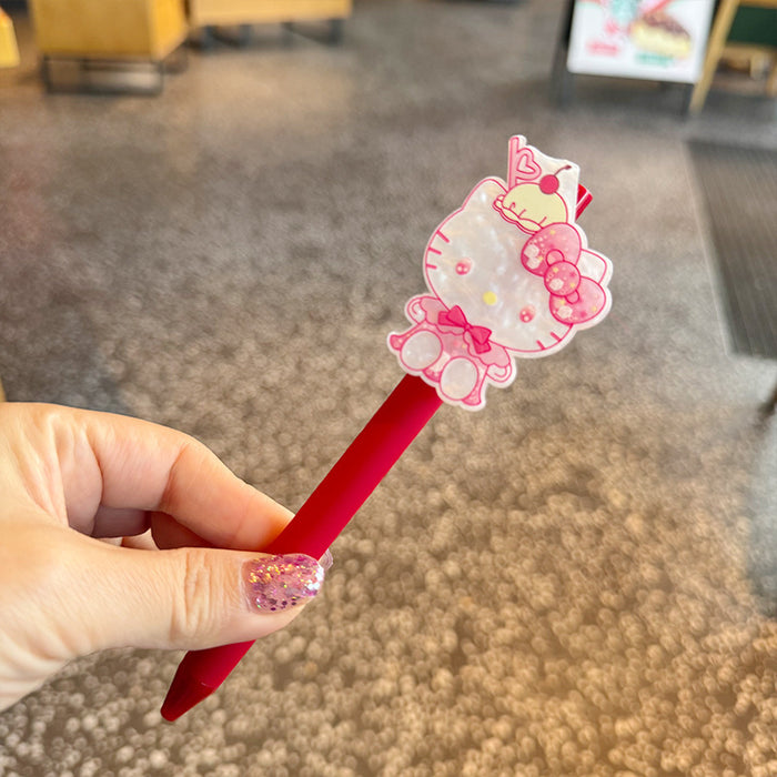 Wholesale Cute Cat Sweet Acrylic Gel Pen Korean Style Cute pen