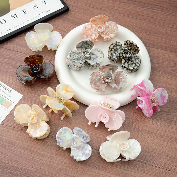 Wholesale Elegant Rose Acetic Acid Hair Clip