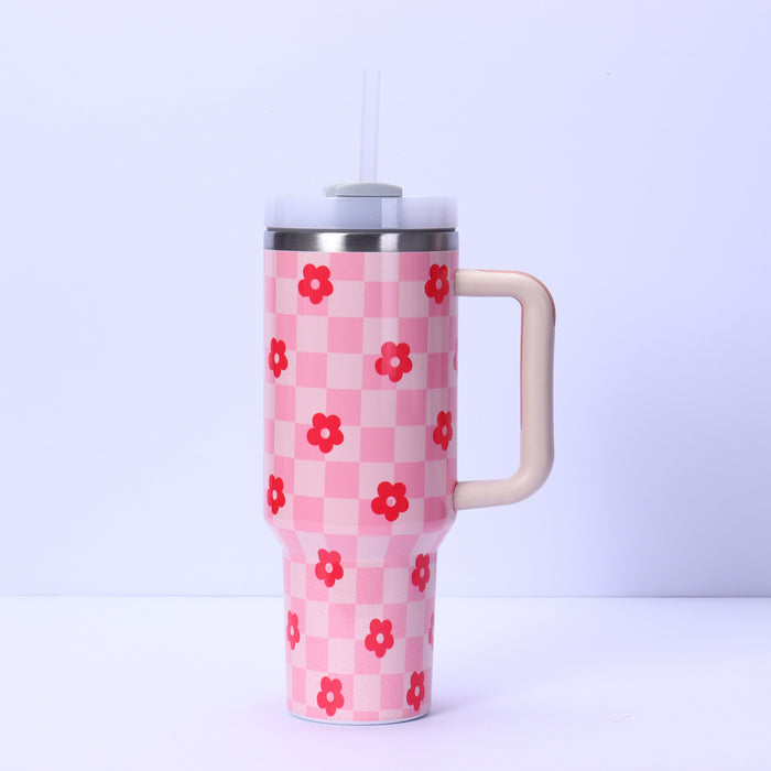 Wholesale 304 Stainless Steel 40oz Insulated Tumbler with Straw Portable Travel Cup MOQ≥2