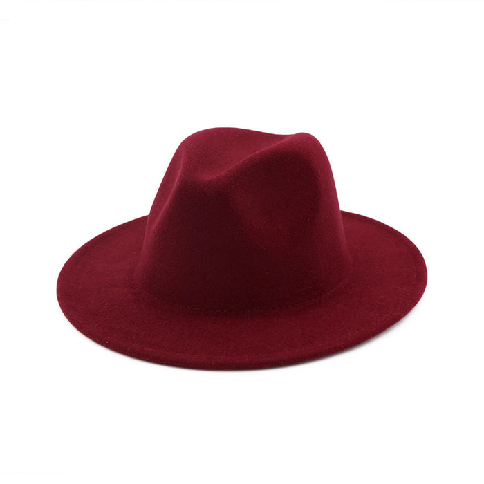 Wholesale Woolen top hat, retro light plate felt hat