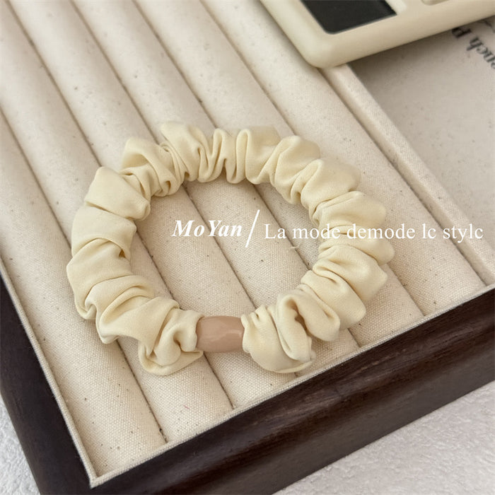 Wholesale Durable Hair Rope Hair Rubber Band Ponytail Leather Cover Hair Rope