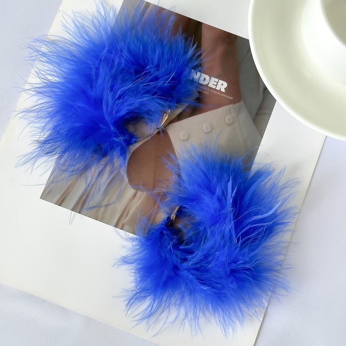Wholesale Exaggerated party short feather collar niche necklace
