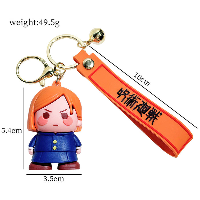 Wholesale  Anime Doll Peripheral Silicone Keychain Pendant