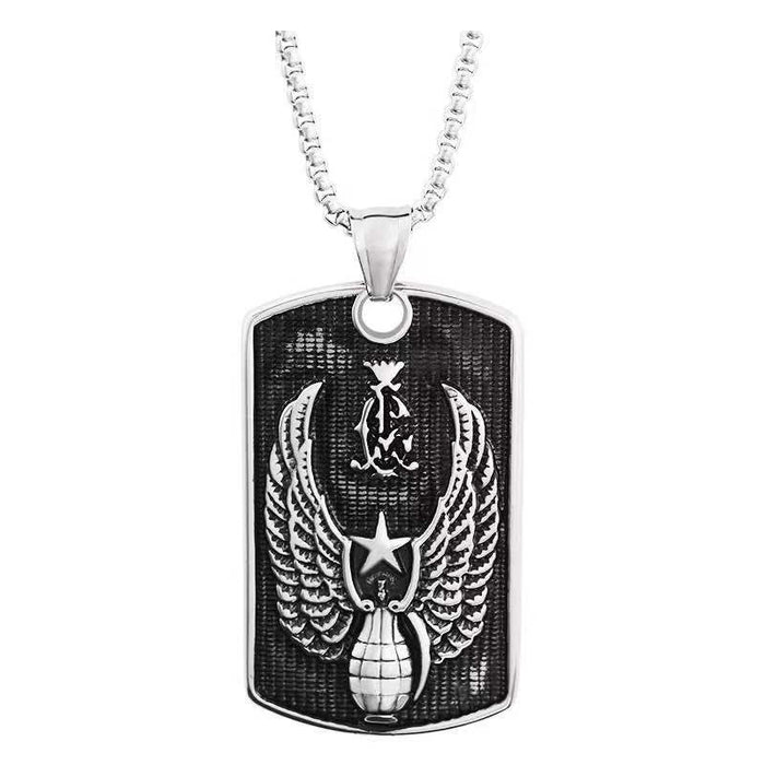 Wholesale Titanium Steel Alloy Pendant Necklace JDC-NE-DanY007