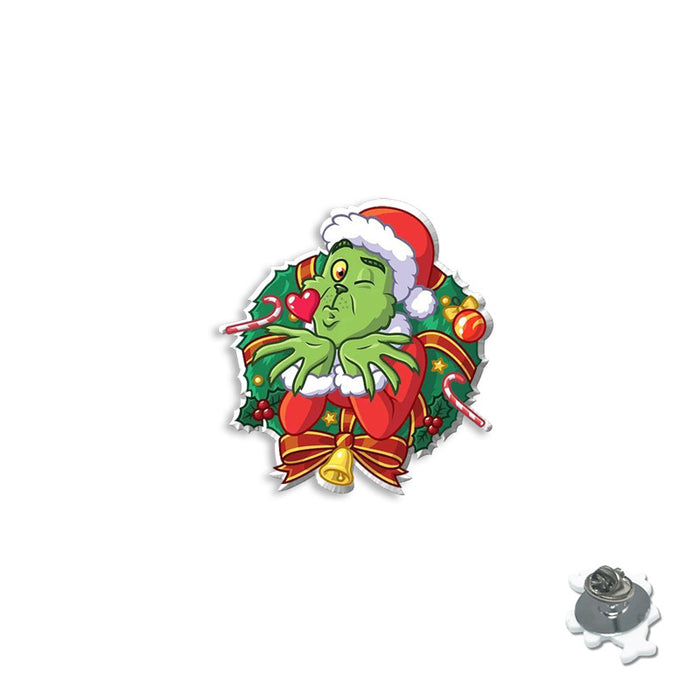 Wholesale Cartoon Christmas series brooch badge personality resin collar pin