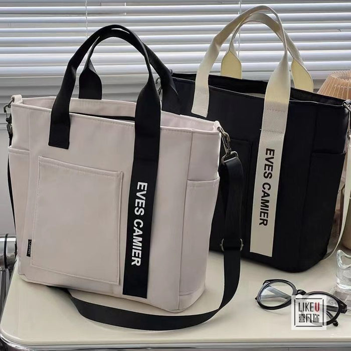 Wholesale Waterproof Shaped Tote Canvas Hand Crossbody Bag Simple All-match Shoulder Portable Lunch Box Bag